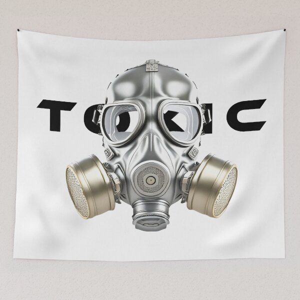 Item preview, Gas mask with TOXIC text designed and sold by ChernivtsiSkoda.