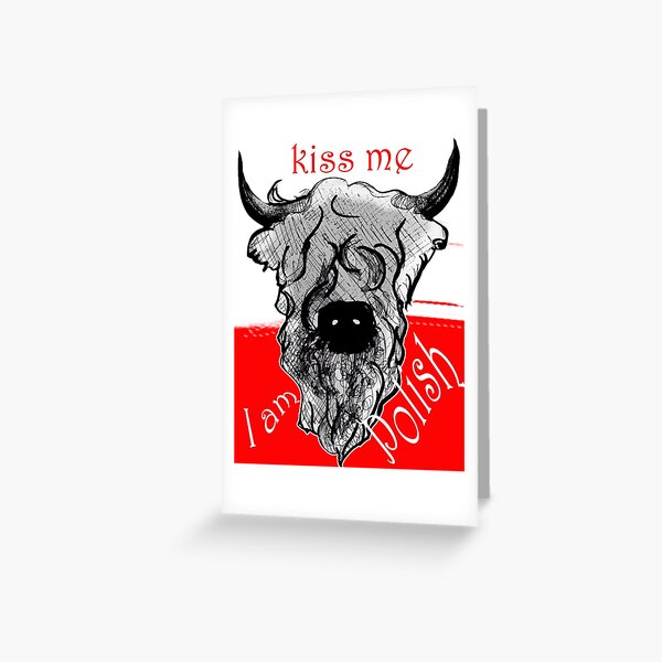 Weird humorous Polish bison Greeting Card