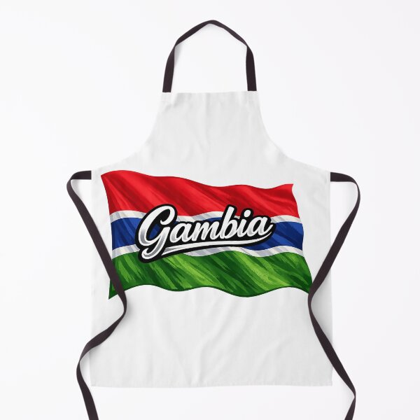 Item preview, Gambia Flag Waving Design – African Nation Pride Graphic, Gambian Heritage Artwork, National Flag Travel Gift designed and sold by GarnerSupplyCo.