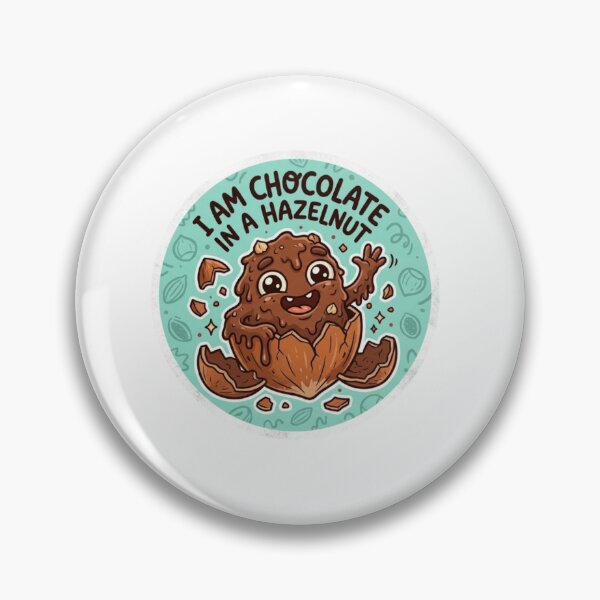 Item preview, I Am Chocolate In A Hazelnut Cute Absurd Sticker designed and sold by Imaginarium of Chaos falcon88 .
