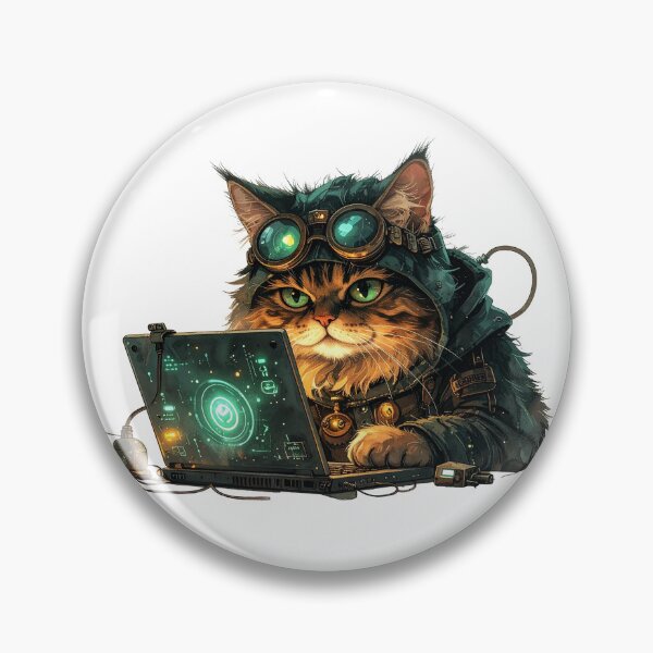 Item preview, Cozy Steampunk Cat Inventor Night Scene designed and sold by BetweenForms.