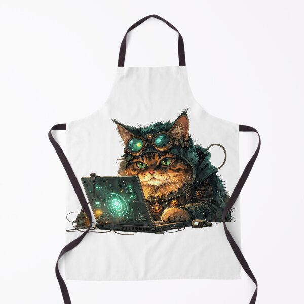 Item preview, Cozy Steampunk Cat Inventor Night Scene designed and sold by BetweenForms.