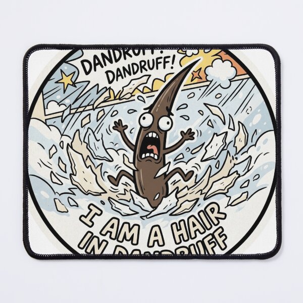 Item preview, I Am A Hair In Dandruff Humor Sticker designed and sold by Imaginarium of Chaos falcon88 .