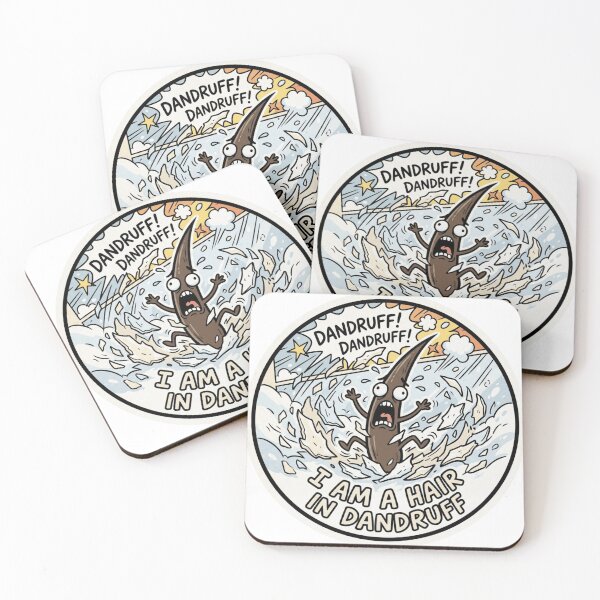 Item preview, I Am A Hair In Dandruff Humor Sticker designed and sold by Imaginarium of Chaos falcon88 .