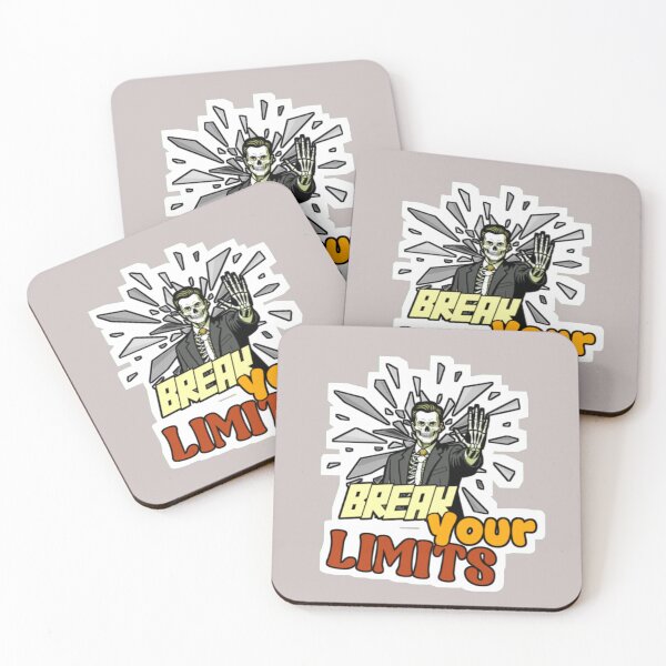 Item preview, Break Your Limits Skeleton Businessman Motivation Glass Shatter designed and sold by ArtdesignsA.