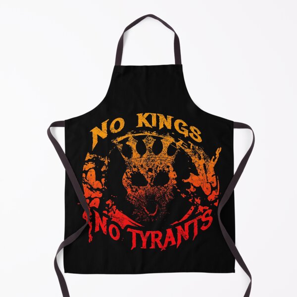 Item preview, No Kings No Tyrants - Powerful Anti Fascist skull with crown design | Warm Red and Yellow  designed and sold by ZechJohnRB.
