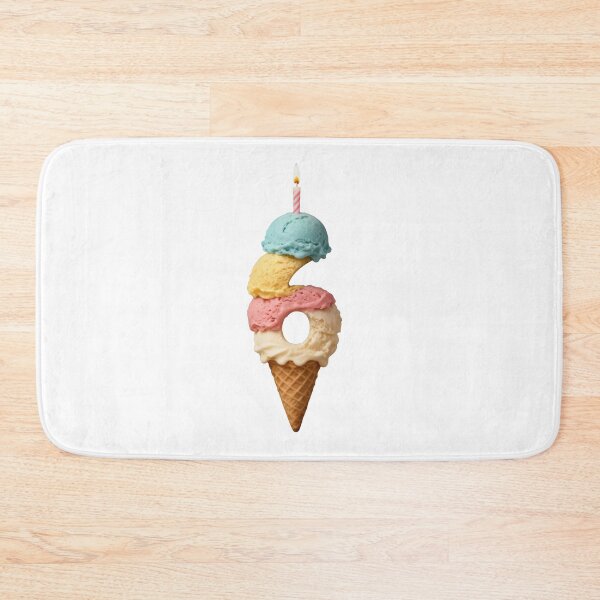 Item preview, Ice Cream Number 6 Birthday Art designed and sold by DariaOltes.