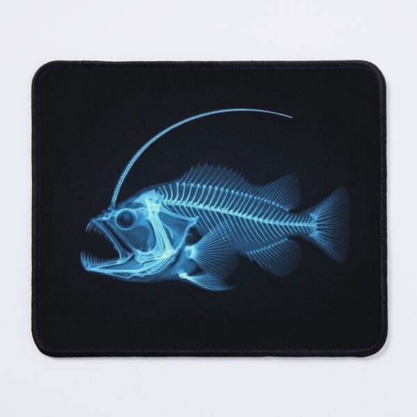 Item preview, Deep Sea Anglerfish X-Ray Skeleton Illustration designed and sold by octozap.