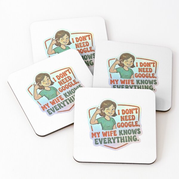 Item preview, I Don’t Need Google - My Wife Knows Everything Sticker designed and sold by PARMARJEET95.
