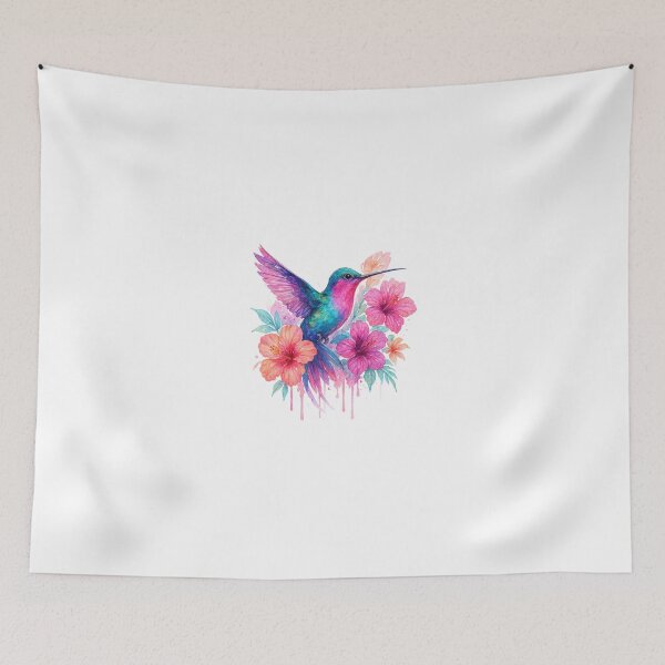 Item preview, Floral Hummingbird Radiance designed and sold by Med-th-ewolf.