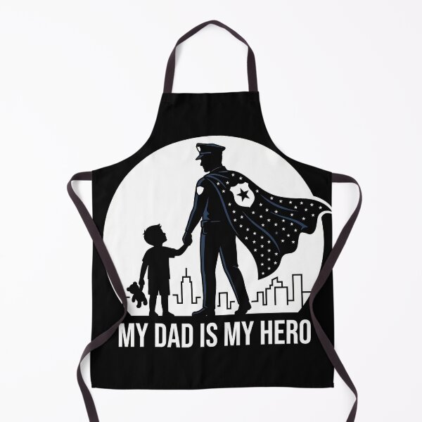 Item preview, Police Dad Superhero designed and sold by SayIt-Wear.