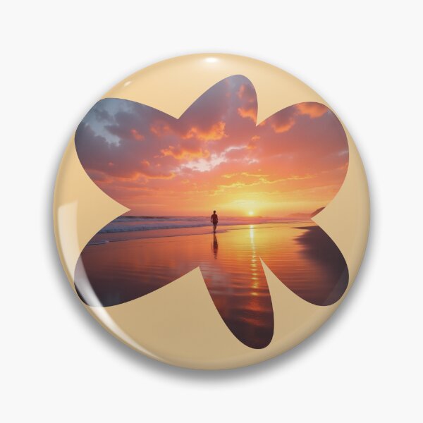 Item preview, Tropical Sunset - Segmented Beach & Palm Art - Golden Hour Paradise - Four Panel Ocean Sunset designed and sold by PriyaMagic.