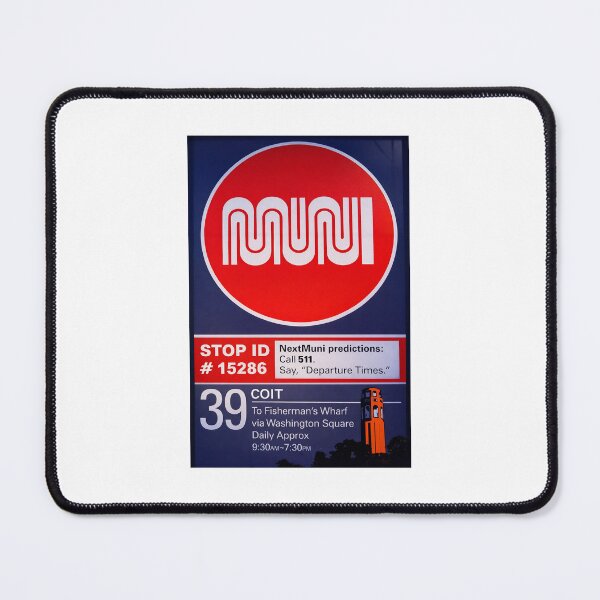 Item preview, SF Muni Bus Stop. 39 Coit line. designed and sold by StopRequest.