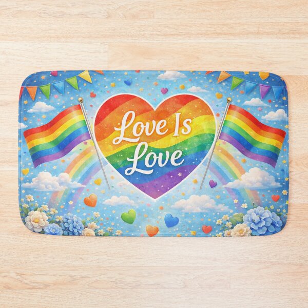 Item preview, Love Is Love Rainbow Pride Heart LGBTQ Design designed and sold by CLOUTKULT.