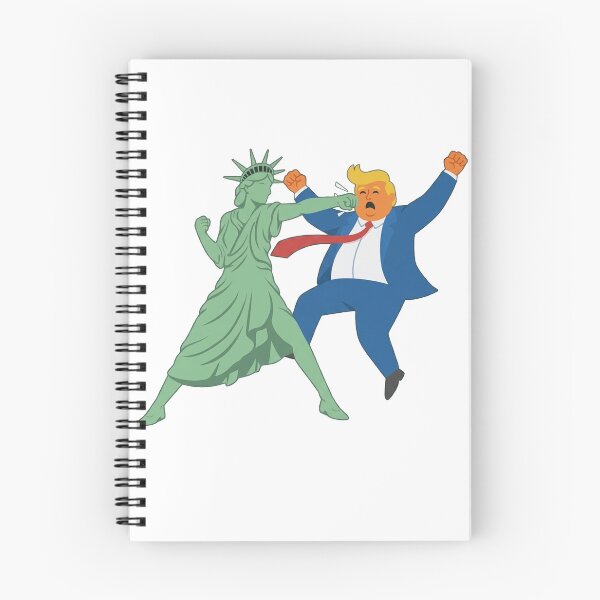 Item preview, Funny Statue Of Liberty Punches Trump designed and sold by RamneekFraty.