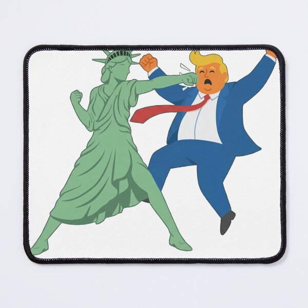 Item preview, Funny Statue Of Liberty Punches Trump designed and sold by RamneekFraty.