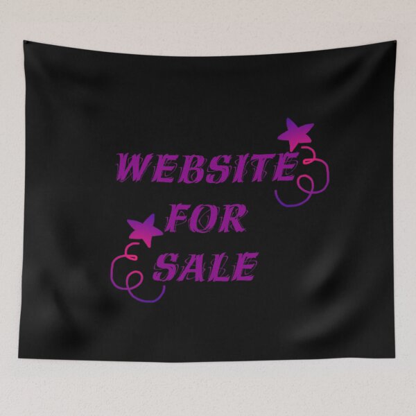 Item preview, Stellar "Website For Sale" - Dreamy Purple Stars & Neon Web Design designed and sold by Yasmine Mohammed.