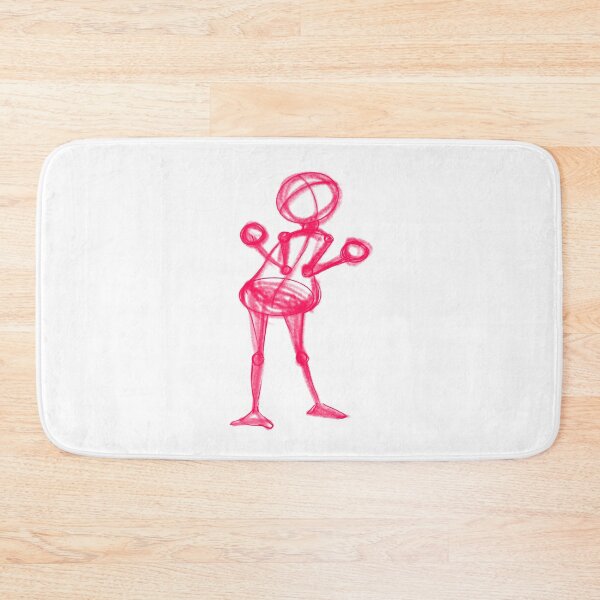 Item preview, Funny Stick Figure Pose | Red Sketch Character | Minimalist Humor Drawing  designed and sold by Pryhozha.