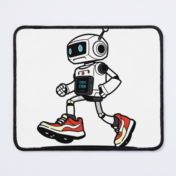 Item preview, Running Robot - Geared up for fitness designed and sold by Vrynko.