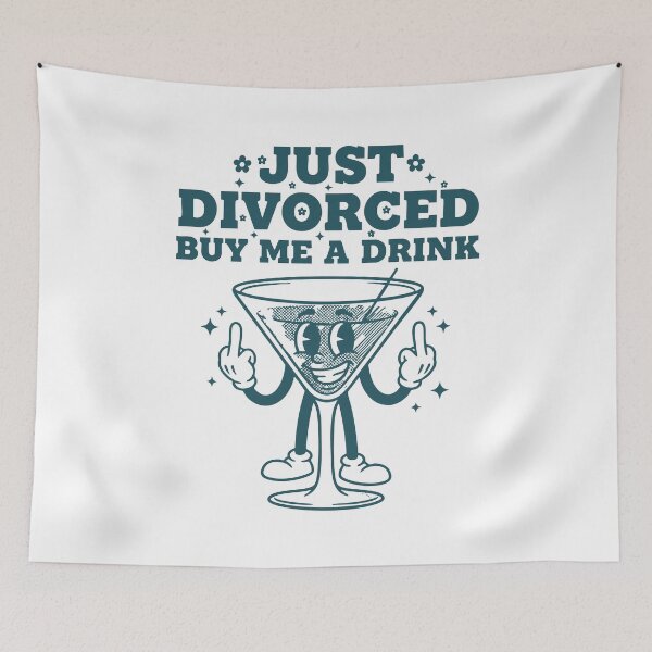 Item preview, Divorce Just Divorced Buy Me A Drink Party Humor designed and sold by LuminOrb.