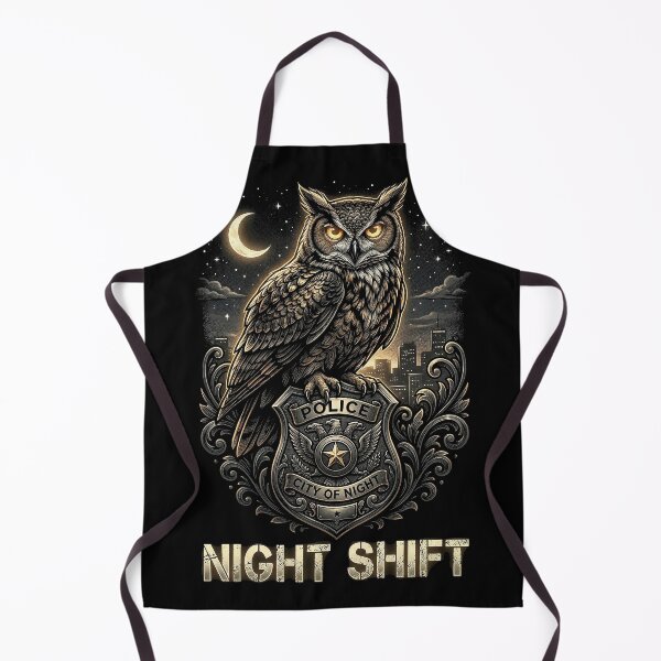Item preview, Police Night Shift Owl designed and sold by SayIt-Wear.