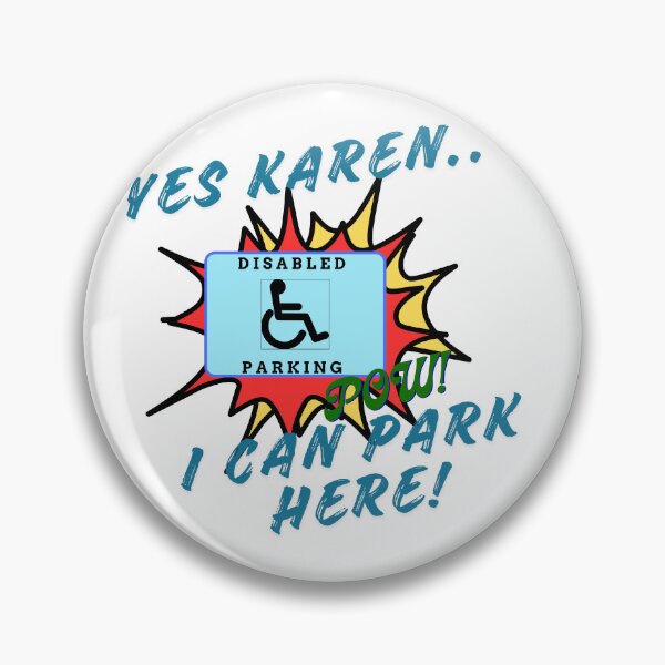 Item preview, YES KAREN funny parking designed and sold by ZebraDazzleDesigns.