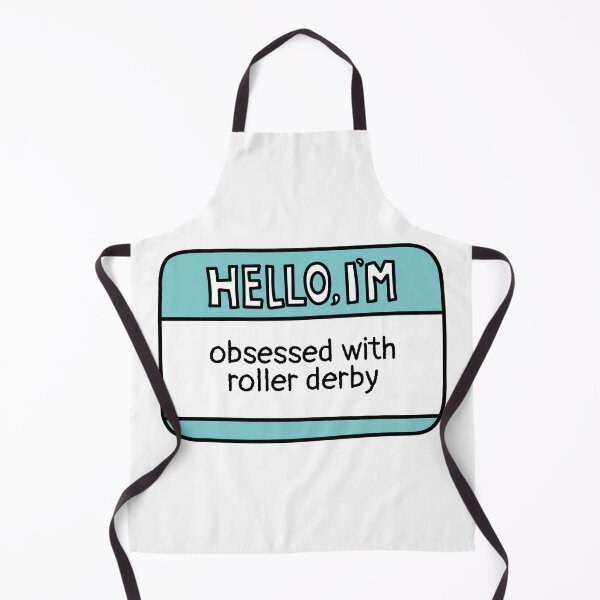 Item preview, I'm Obsessed With Roller Derby Name Tag designed and sold by MaryAller.