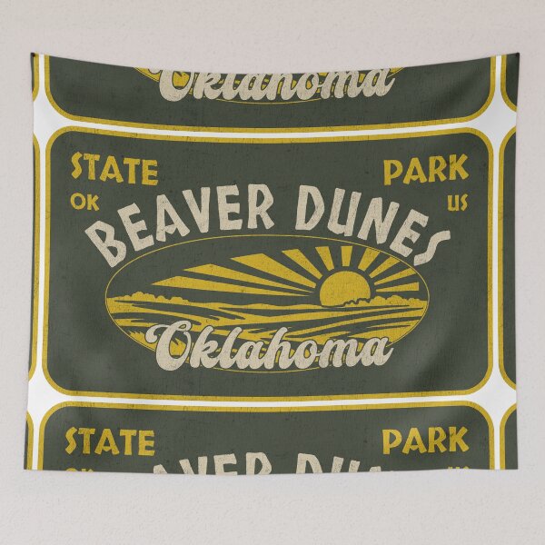 Item preview, Beaver Dunes State Park, Oklahoma, badge design designed and sold by Wanderful-roads.