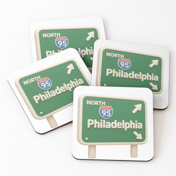Item preview, Philadelphia road sign designed and sold by ZERO9968.