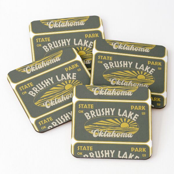 Item preview, Brushy Lake State Park, Oklahoma, badge design designed and sold by Wanderful-roads.
