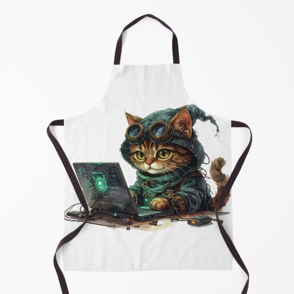 Item preview, Detailed Steampunk Cat Inventor Laboratory Scene designed and sold by BetweenForms.