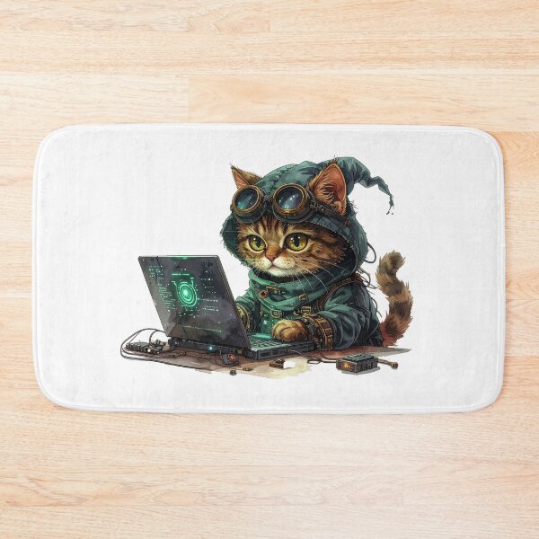 Item preview, Detailed Steampunk Cat Inventor Laboratory Scene designed and sold by BetweenForms.