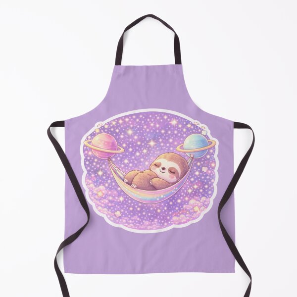 Item preview, Kawaii Sloth in Space Hammock – Cute Lazy Space Animal designed and sold by p-frosty-design.