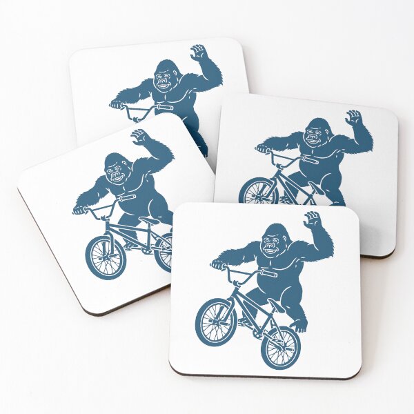 Item preview, The Urban Smirk : Indigo Gorilla BMX Trickster - Bold Graphic designed and sold by j-touch-bold.