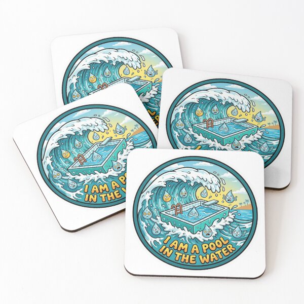 Item preview, I Am A Pool In The Water Surreal  Sticker designed and sold by Imaginarium of Chaos falcon88 .