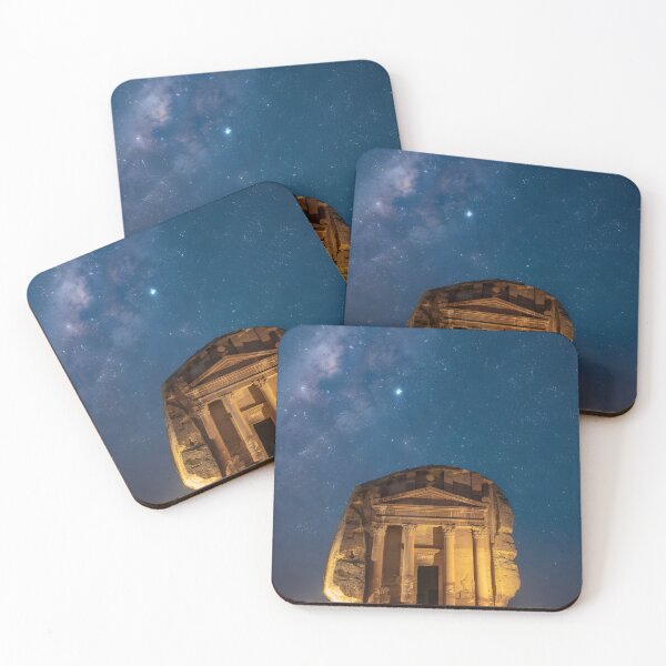 Item preview, Qasr Al Farid at Night, Hegra — AlUla, Saudi Arabia Travel Art designed and sold by GoldenVerseArt.