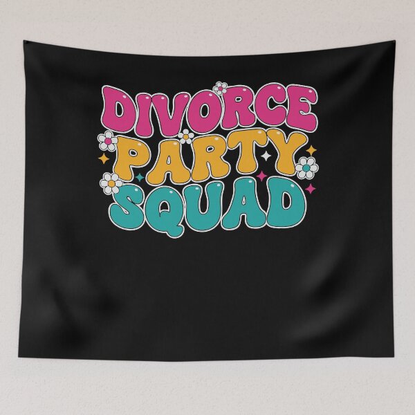 Item preview, Divorce Party Squad freshly divorced divorce humor designed and sold by LuminOrb.
