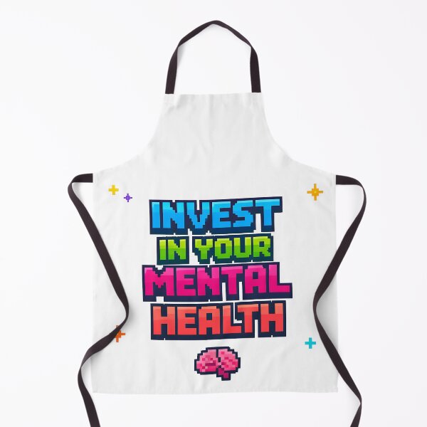 Item preview, Invest in Your Mental Health Pixel Art Typography designed and sold by blastercreation.