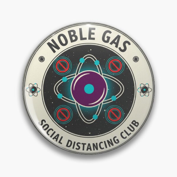 Item preview, Noble Gas Social Distancing Club Chemistry Science Logo designed and sold by octozap.