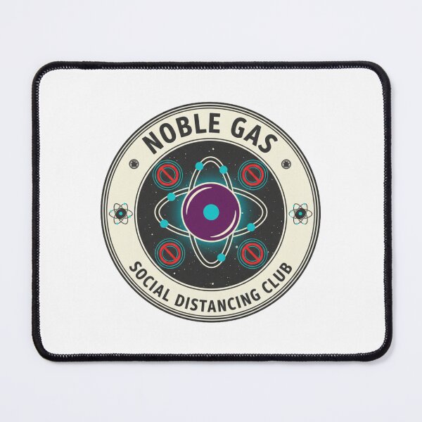 Item preview, Noble Gas Social Distancing Club Chemistry Science Logo designed and sold by octozap.