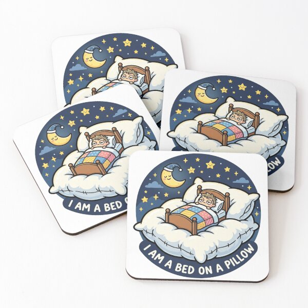 Item preview, I Am A Bed On A Pillow Sleep Meme Sticker designed and sold by Imaginarium of Chaos falcon88 .