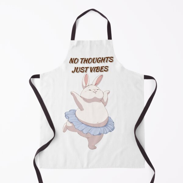 Item preview, Funny Rabbit Meme Humor Collection – No Thoughts Just Vibes Dancing Bunny designed and sold by MiraLumeStudio.