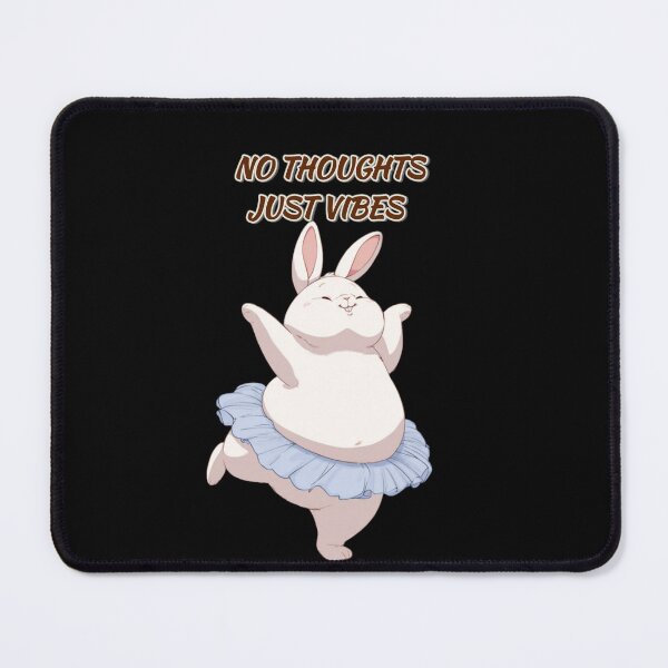 Item preview, Funny Rabbit Meme Humor Collection – No Thoughts Just Vibes Dancing Bunny designed and sold by MiraLumeStudio.