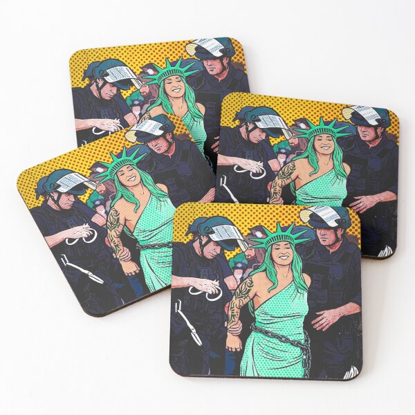Item preview, Pop Art Liberty Protest Graphic Comic Style Halftone Dots  designed and sold by Terry Bain.