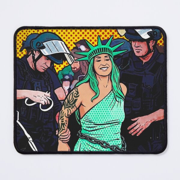 Item preview, Pop Art Liberty Protest Graphic Comic Style Halftone Dots  designed and sold by Terry Bain.