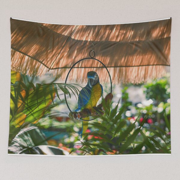 Item preview, Macaw Parrot Tropical Garden Summer Photography designed and sold by MDCCo.