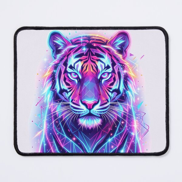 Item preview, Neon Tiger Synthwave Geometric designed and sold by LMDIGITAL6.
