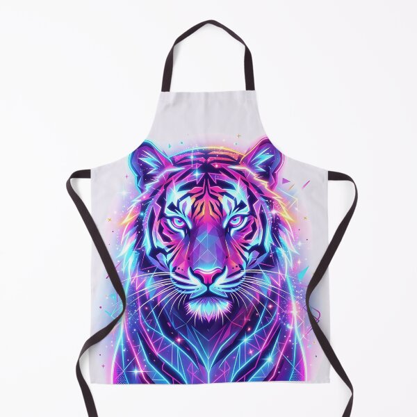 Artikelvorschau, Neon Tiger Synthwave Geometric entworfen und verkauft von LMDIGITAL6.