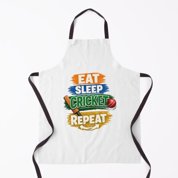 Item preview, Eat Sleep Cricket Repeat Funny Cricket Lover T-Shirt India Sports Fan Gift designed and sold by YasmineDigitalStudio.