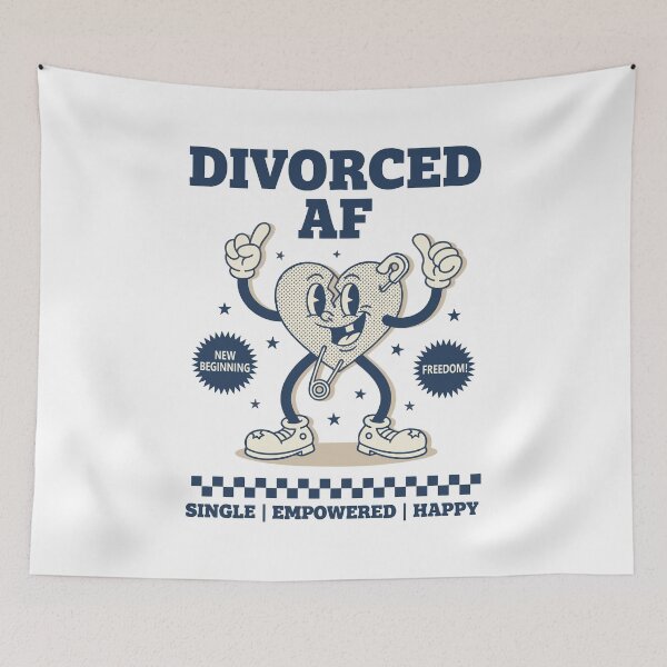Item preview, Divorce Divorced AF Finally Divorced Single designed and sold by LuminOrb.
